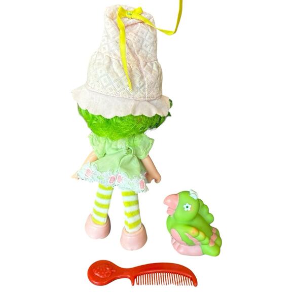 Vintage 1980’s Strawberry Shortcake Lime Chiffon + Parfait Parrot Bird Figure - Picture 3 of 8